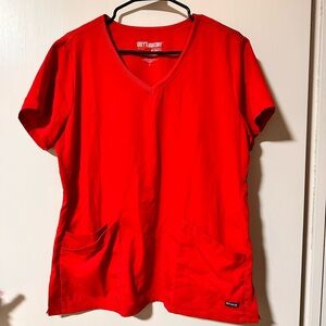 Grey's Anatomy Women's Red Scrub top